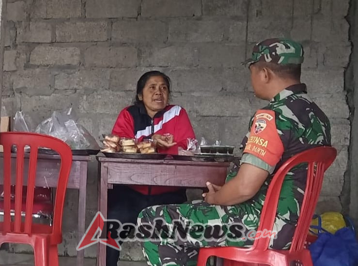 Yakinkan Berjalan Lancar, Babinsa Koramil Kintamani Kawal Program Pemerintah Bidang Kesehatan Masyarakat