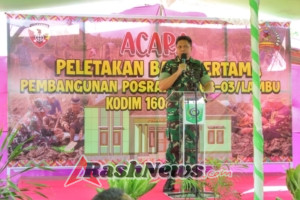 Pembangunan Posramil Lambu Dimulai, Wujud Sinergi TNI dan Masyarakat