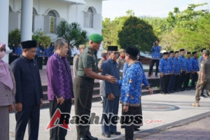 Kodim 1628/SB Teguhkan Kolaborasi dengan Kehadiran di Upacara Syukur Pemda KSB