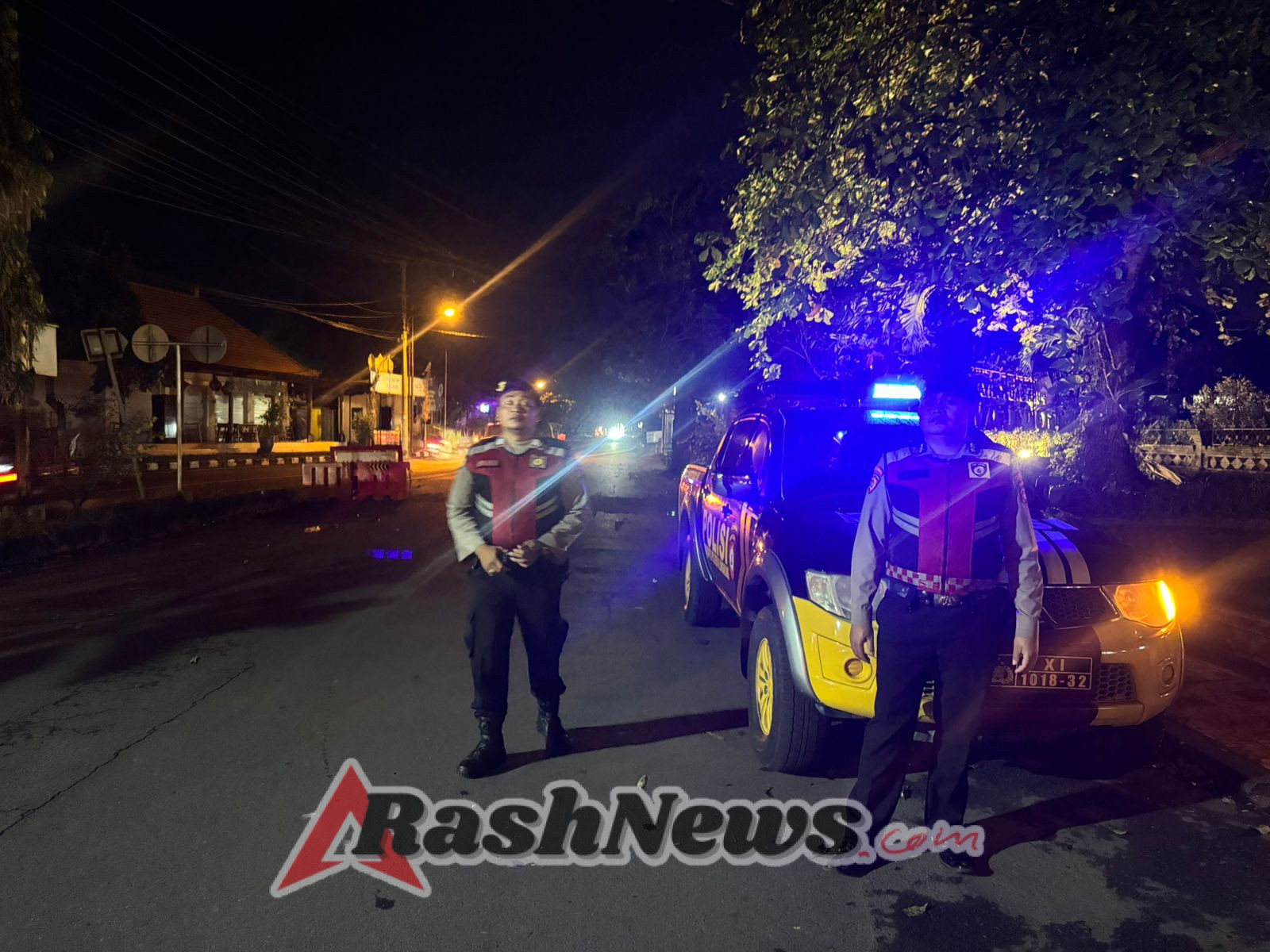 Samapta Polres Klungkung Gencarkan Patroli Malam, Tekan Aksi Kriminalitas.