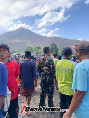 Danramil dan Babinsa Kempo Jaga Kekompakan di Lomba Dayung