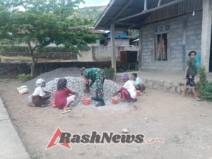 Karya Bhakti TNI AD: Perkuat Jalan Desa dan Hubungan dengan Warga di Nggesa Detu