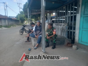 Babinsa Ende Gelar Kegiatan Monitoring dan Pengamanan Wilayah di Kelurahan Onekore