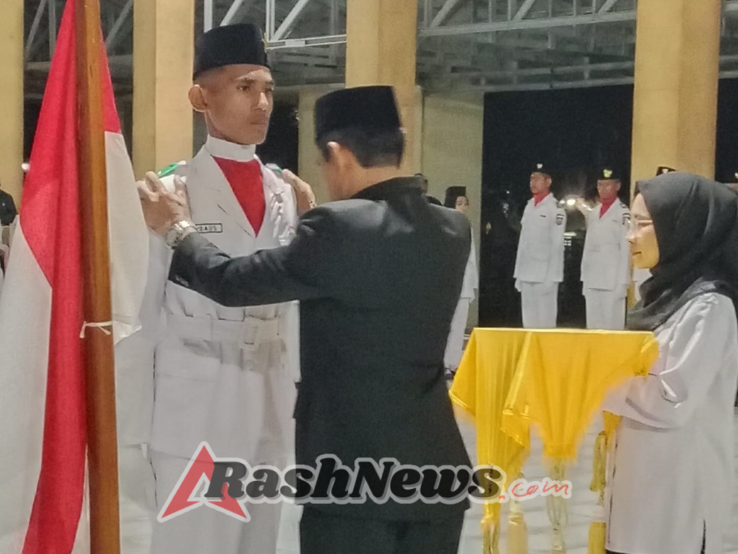 Pengukuhan PASKIBRA Kecamatan Wawo, Persiapan Menyambut HUT ke-80 RI Berjalan Lancar