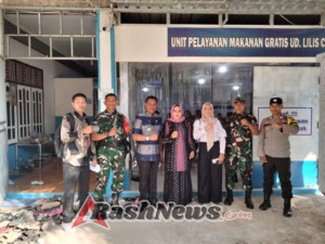 Danramil Sape Hadiri Launching Program Makan Bergizi Gratis di Kecamatan Sape.