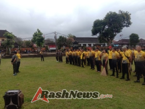 H-2 Event Patriot Unity Run, Kodim Bersama Polres Dan Kejari Klungkung Gelar Karya Bhakti Bersihkan Lintasan Lari