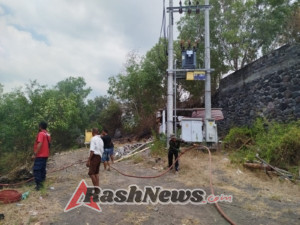 Kerja sama yang baik antara Babinsa 1623-08/Kubu bersama Damkar Karangasem atasi kebakaran lahan.