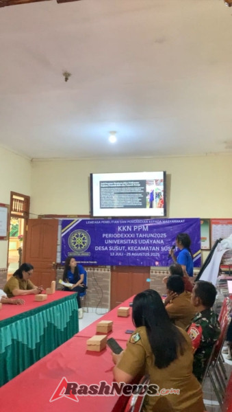 Perkuat Kebersamaan, Babinsa Desa Susut Hadiri Penutupan KKN-PPM Universitas Udayana di Desa Binaan