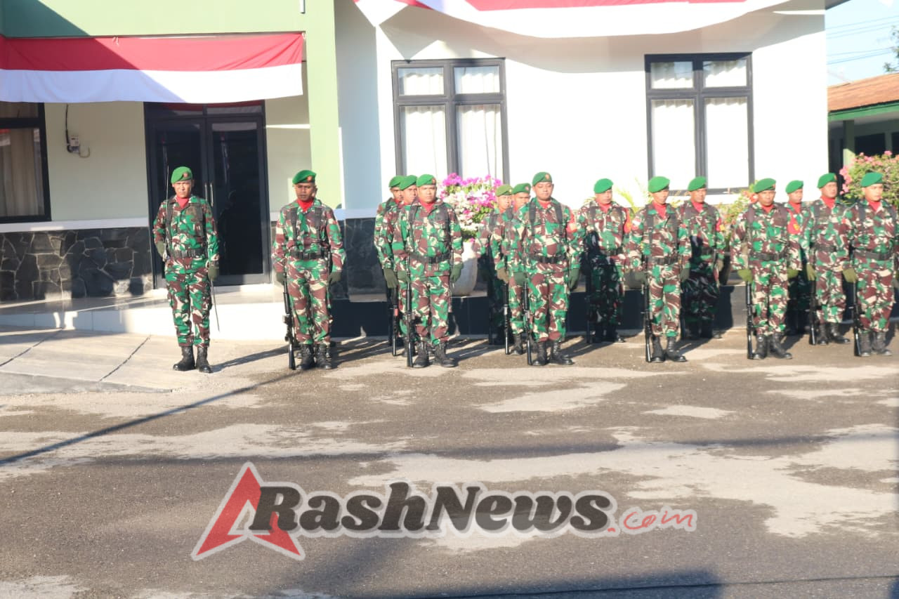 Upacara Bendera Warnai Pagi Kodim 1604/Kupang Hari Ini