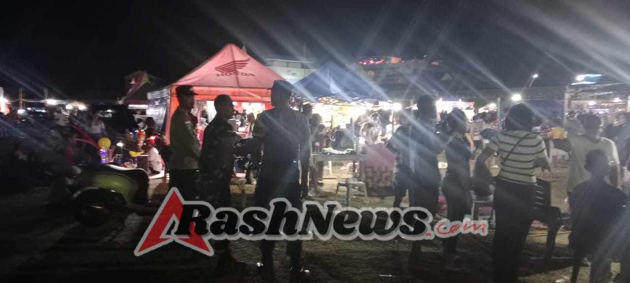 Ciptakan Rasa Aman Bagi Warga Babinsa Patroli Jaga Keamanan di Pameran Pembangunan