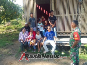 Komsos dan Pamwil Babinsa Koramil 1602-01/Ende Berjalan Aman di Desa Embuteru