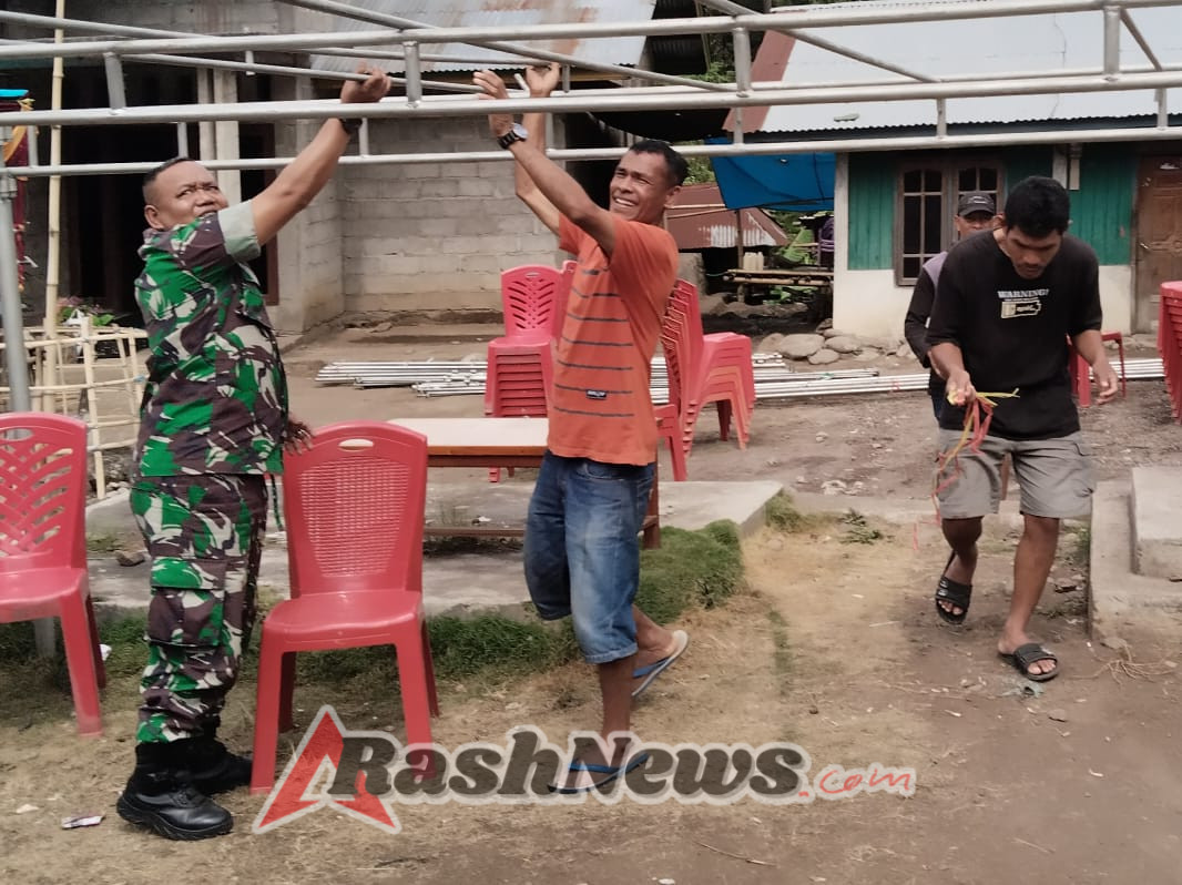 Babinsa Desa Dile Awasi Keamanan dan Fasilitasi Aspirasi Masyarakat Lewat Komsos
