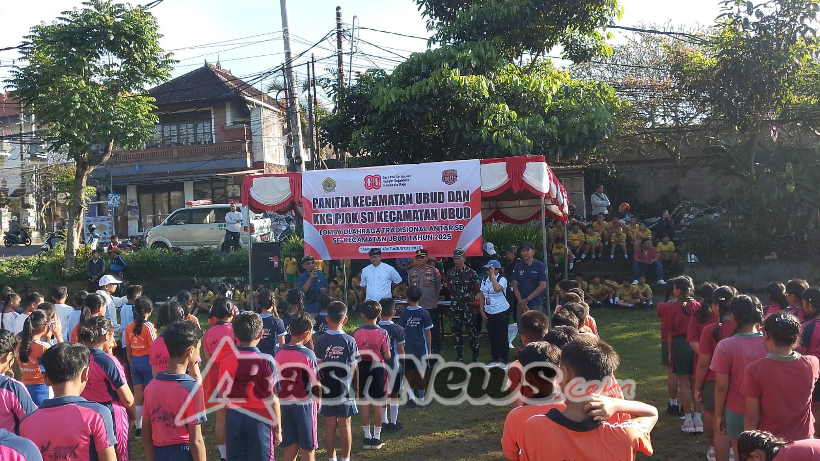Peringatan HUT ke-80 RI Danramil Ubud Bangun Semangat dan Sportivitas Anak-anak SD