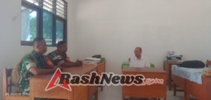 Babinsa Koramil 1618-05/Biut Sosialisasikan Wawasan Kebangsaan dan Nilai-nilai Pancasila di SMK Negeri Feotleu