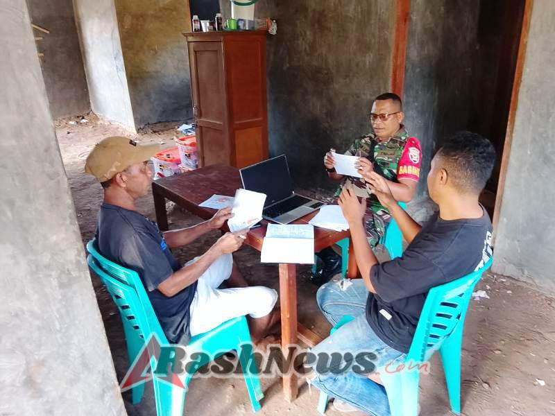 Babinsa Koramil 1624-06/Wulanggitang Laksanakan Puldata Ter di Desa Hokeng Jaya