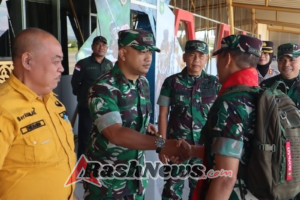 ‎Dandim 1607/Sumbawa Sambut Hangat Asops KASAD Saat Tiba di Sumbawa