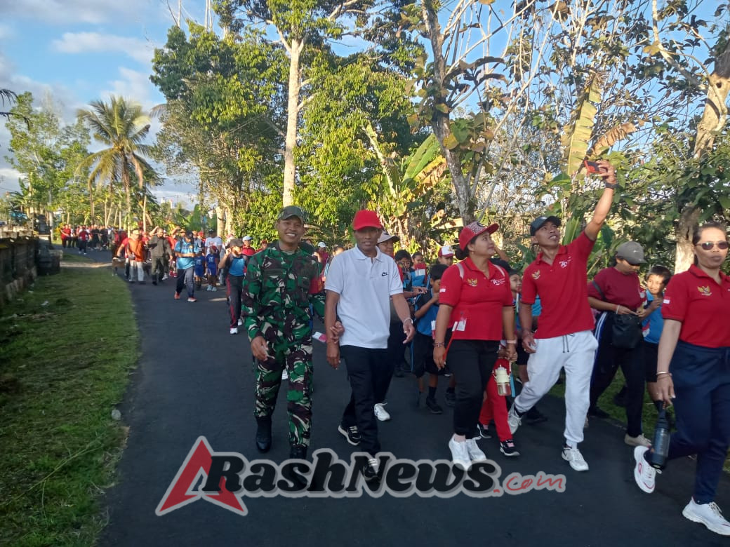 ​Babinsa dan Bhabinkamtibmas Bongancina Pastikan Perayaan HUT RI ke-80 Berjalan Tertib