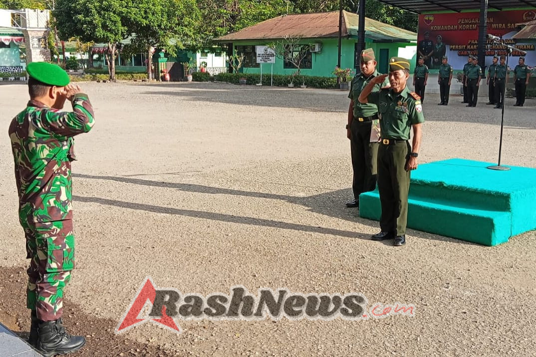 Amalkan Santi Aji, Kodim Belu Rutin Laksanakan Upacara Bendera Hari Senin