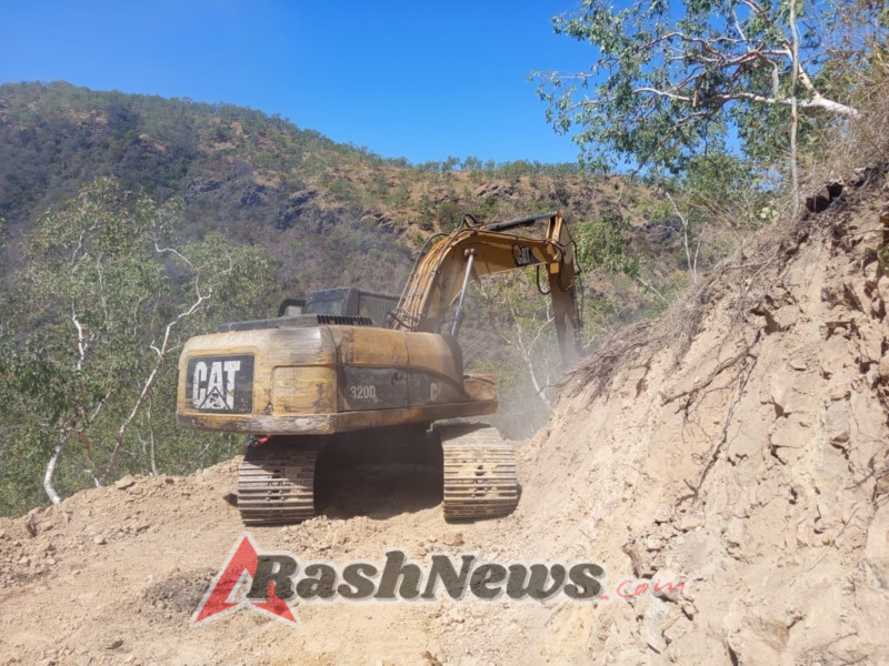 Akses Antar-Dusun di Desa Kiraman Mulai Terbuka Berkat TMMD Kodim 1622/Alor