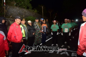 Letkol Inf Gunawan Budhi Prasetyo Lepas Lomba Gerak Jalan 45 KM Meriahkan HUT ke-80 RI