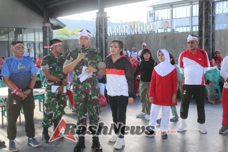 Senam Kreasi Hingga Tarik Tambang, Makodim 1608/Bima Sukses Gelar Lomba HUT RI ke-80