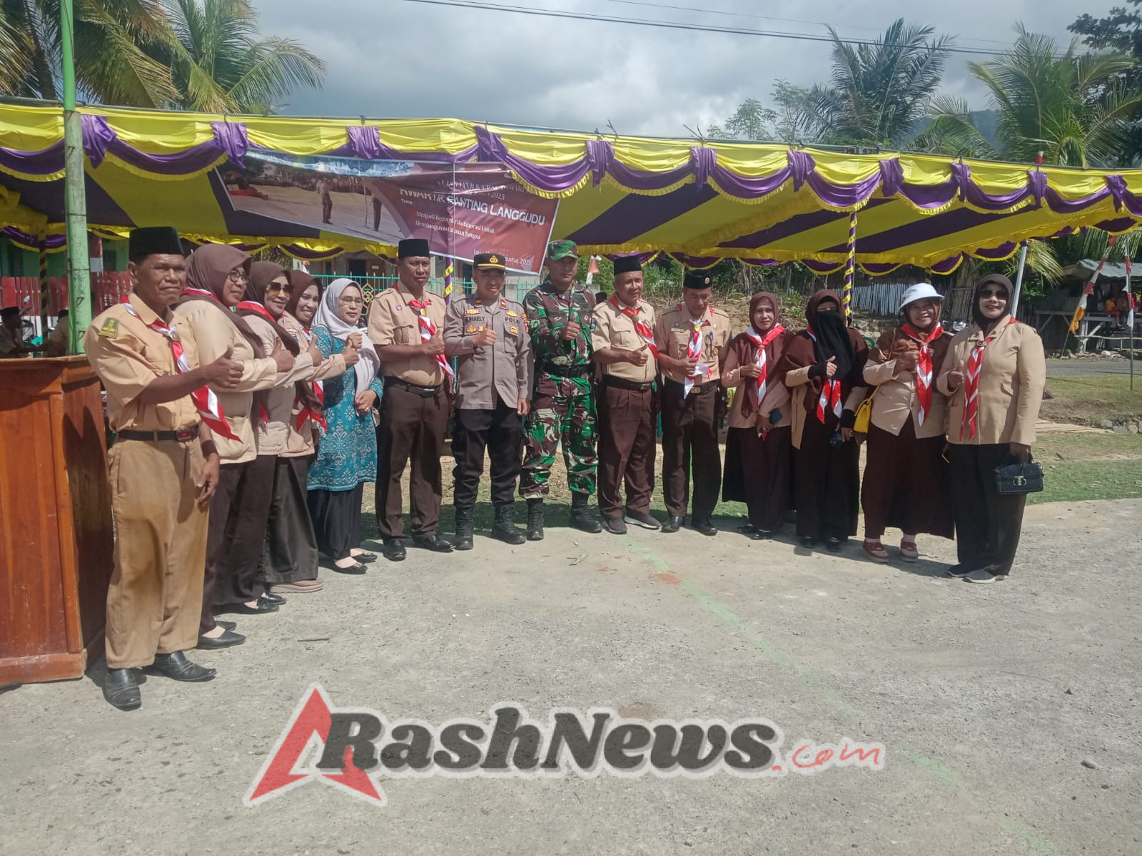 Upacara Hari Pramuka ke-64 di Langgudu Berjalan Lancar dan Aman