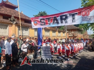 Dandim 1623/Karangasem apresiasi lomba gerak jalan pelajar SD.