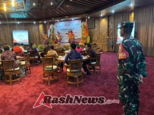 Sinergi TNI dengan Bawaslu, Babinsa Saba Kawal Kelancaran Acara di Swan Paradise Resort