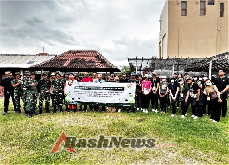 Babinsa Desa Sanur Kauh, bersama Hubdam IX/Udayana Gelar Karya Bakti TNI Sat Non Kowil