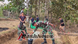 Pos Asulait Dukung Mahasiswa KKN di Desa Sadi, Manfaatkan Lahat Kosong Dengan Bercocok Tanam