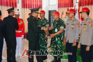 Dandim 1614 dan Ketua Persit Dorong Generasi Muda Dompu Berjiwa Patriotik
