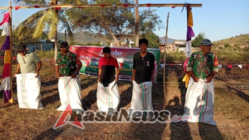 Lomba Tradisional Koramil Manggelewa Pererat Tali Silaturahmi