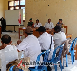 Koramil 1612-03/Reok Hadiri Rapat Koordinasi HUT RI ke-80 di Reok Barat