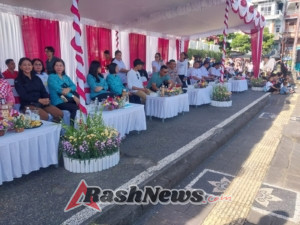 Sukseskan Gerak Jalan Indah, Dandim Klungkung Terjunkan Personel  Gelar Pengamanan
