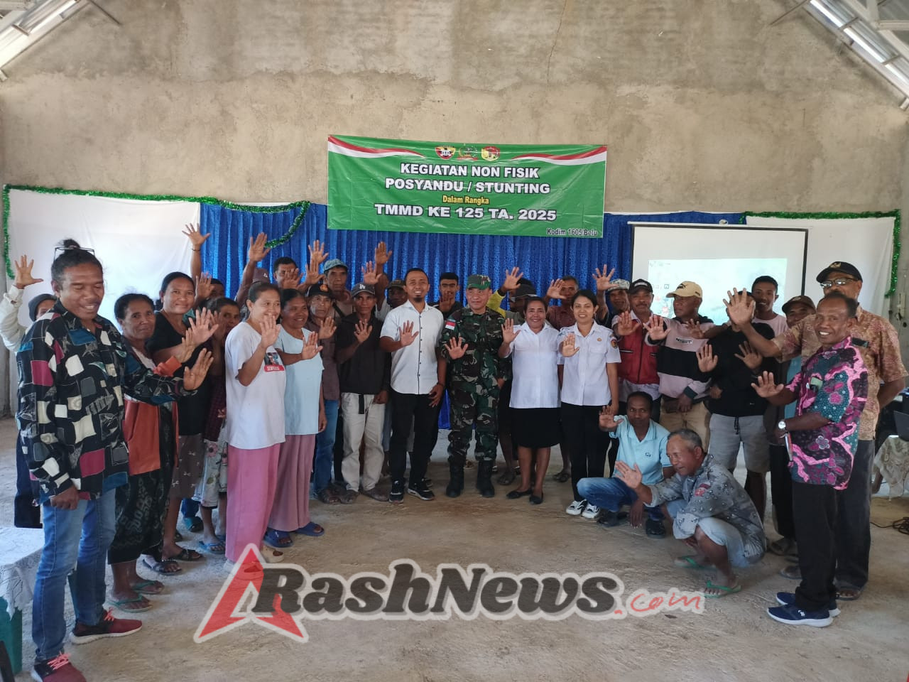 Gandeng Dinkes Belu, Satgas TMMD 125 Kodim Belu Gelar Penyuluhan Stunting