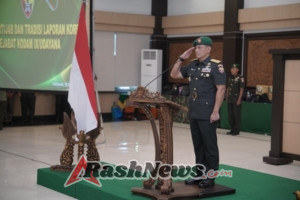 Kasdam IX/Udayana Brigjen TNI Taufiq Hanafi Pimpin Sertijab Sejumlah Pejabat Kodam IX/Udayana