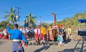 Pos Damar Silawan dan Motaain Turut Dampingi Kegiatan Agama Katolik Sambut HUT Paroki Stella Maris