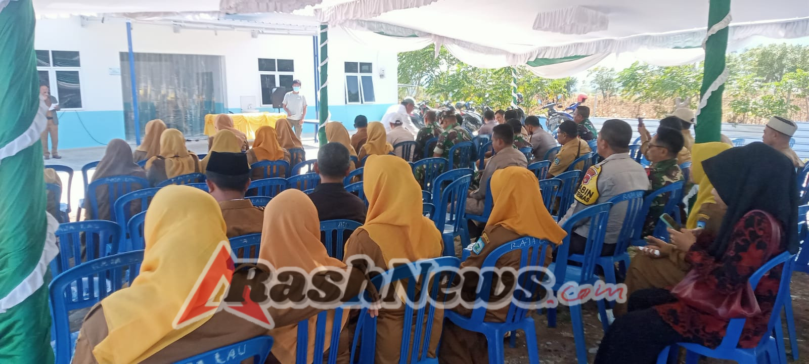 Sinergi TNI-Polri, Program Bergizi Gratis Perdana Dompu Lancar