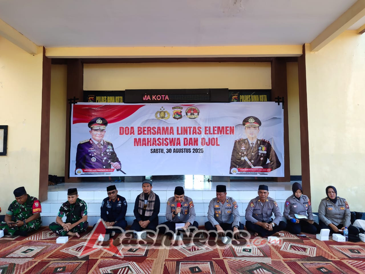 Babinsa Koramil Rasanae Ikuti Doa Bersama Polres Bima Perkuat Keamanan dan Ketertiban Wilayah