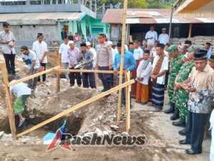 Monitoring dan Pamwil TNI di Ende, Dukung Pembangunan Masjid Al Bai’ah Sebagai Wujud Kemanunggalan