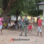 Babinsa Serda Benediktus Nainatun Teguhkan Jiwa Kebersamaan Masyarakat Tainsala