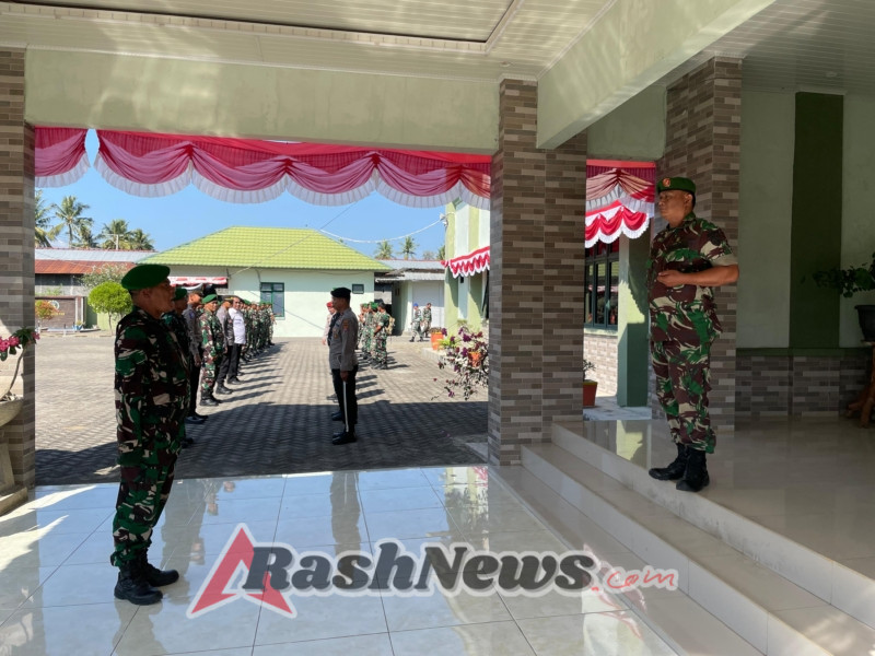 Kodim 1628/Sumbawa Barat Laksanakan Apel Gabungan Sambut Geladi Pedang Pora