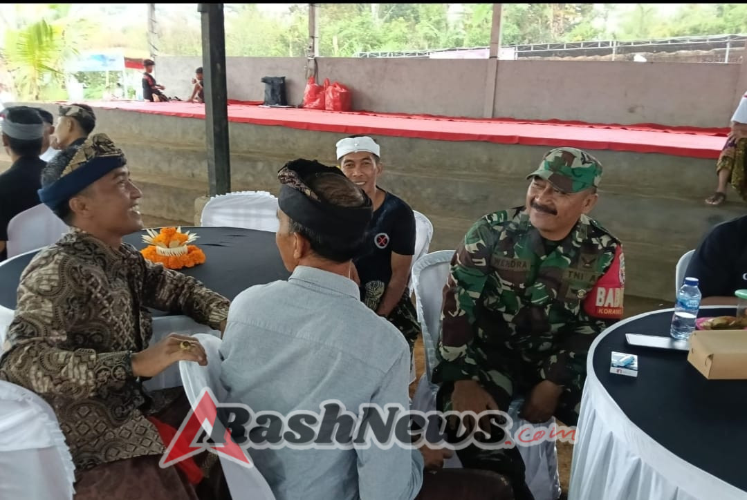 Babinsa Desa Tiga Hadiri Perayaan HUT ke-74 Suka Duka Giritohlangkir