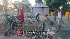 Kebersamaan Babinsa dan Warga di Desa Binaan dalam Satu Aksi Nyata