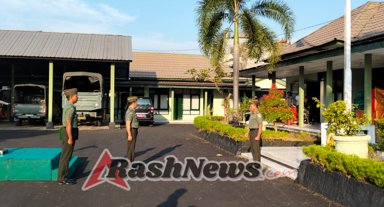 Kodim 1623/Karangsem rutin gelar upacara bendera setiap hari Senin.