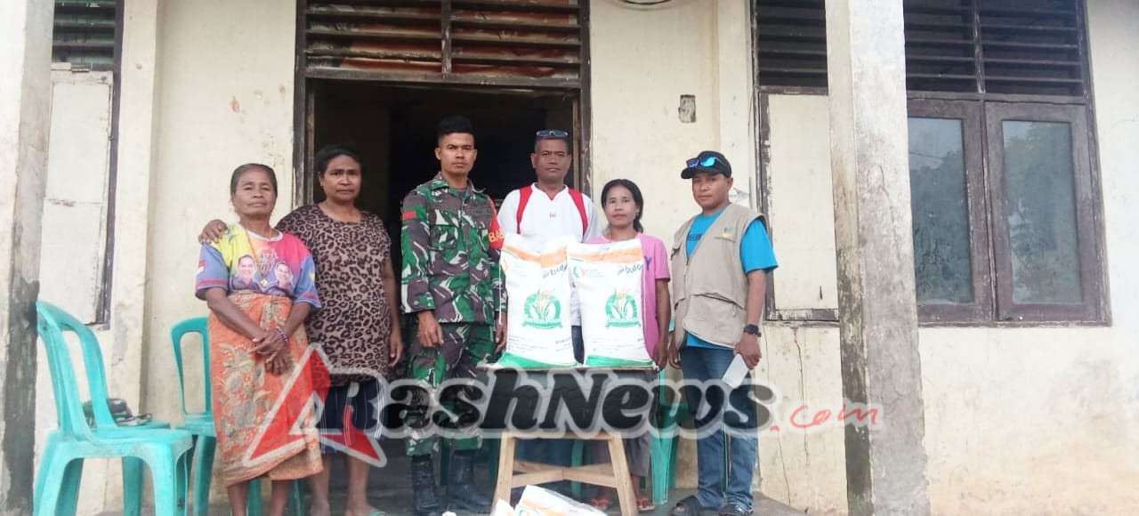 Praka Stepanus Hadir Kawal Bansos Beras bagi Warga Kurang Mampu