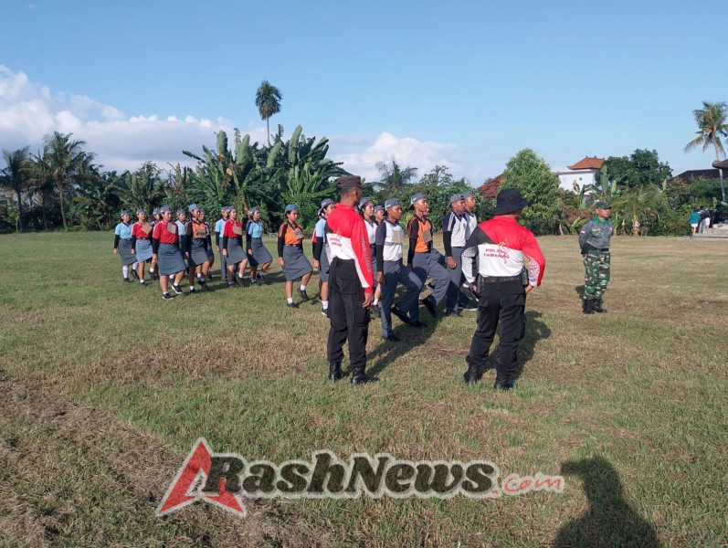 Hari Ke-7 Personel Polsek Selemadeg Latih Paskibraka, Jelang HUT RI ke-80