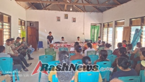 Babinsa Kopda Otnial Bofe Hadiri Musdes Perencanaan Pembangunan dan Rembuk Stunting di Desa Oeseli