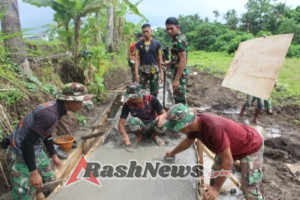TMMD di Gianyar: Gotong Royong TNI dan Warga Wujudkan Infrastruktur Desa Batuan