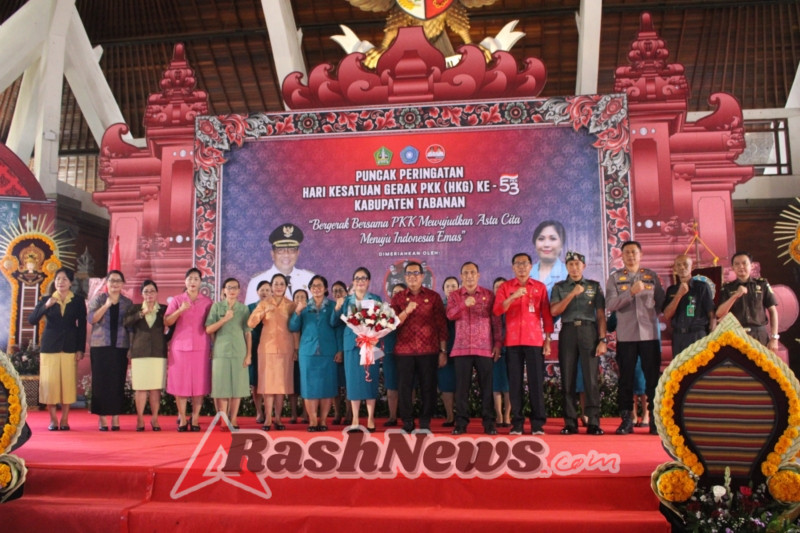 Dandim dan Forkopimda Kompak di Puncak HKG PKK Tabanan: Wujudkan Asta Cita untuk Indonesia Emas